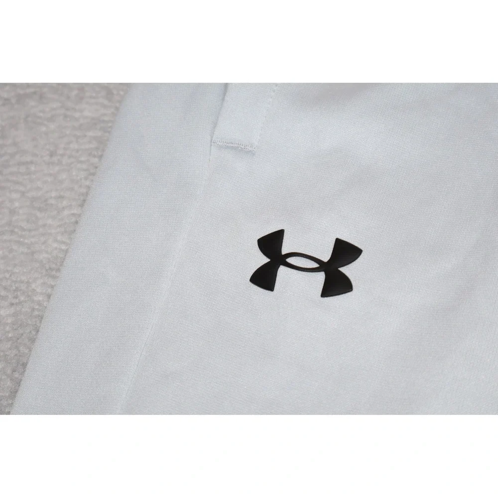 Under Armour Joggers Mens Medium Light Gray Loose Fit Fleece Lined Sweatpants